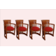 Frank Lloyd Wright "Barrel" Chairs for Cassina, 1986, Set of 4