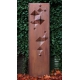 Steel Garden Wall - "Diamonds" - Modern Outdoor Ornament - 54 x 195 cm