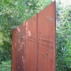 Steel Garden Wall - "High Voltage" - Modern Outdoor Ornament - 300 x 195 cm