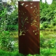 Steel Garden Wall - "Tree 3" - Modern Outdoor Ornament - 75 x 195 cm