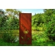 Steel Garden Wall - "Pusteblume 1" - Modern Outdoor Ornament - 75 x 195 cm