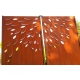 Steel Garden Wall - "Diptychon Foliage" - Modern Outdoor Ornament - 150 x 195 cm