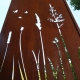 Steel Garden Wall - "Maedow 3" - Modern Outdoor Ornament - 75 x 195 cm