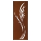 Steel Garden Wall - "Grass" - Modern Outdoor Ornament - 75 x 195 cm