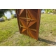 Steel Garden Wall - "Squares" - Modern Outdoor Ornament - 75 x 195 cm