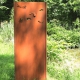 Steel Garden Wall - "Swarm 3" - Modern Outdoor Ornament - 75 x 195 cm