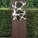 Steel Garden Wall - "Stainless Steel 1" - Modern Outdoor Ornament - 75 x 195 cm