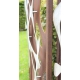 Steel Garden Wall - "Stainless Steel 2" - Modern Outdoor Ornament - 75 x 195 cm