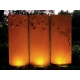 Steel Garden Wall - "Tripychon Swarm" - Modern Outdoor Ornament - 225 x 195 cm