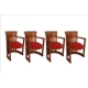 Frank Lloyd Wright "Barrel" Chairs for Cassina, 1986, Set of 4