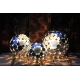 Galvanized Outdoor Globe Light - Diameter 65cm - modern garden ornament