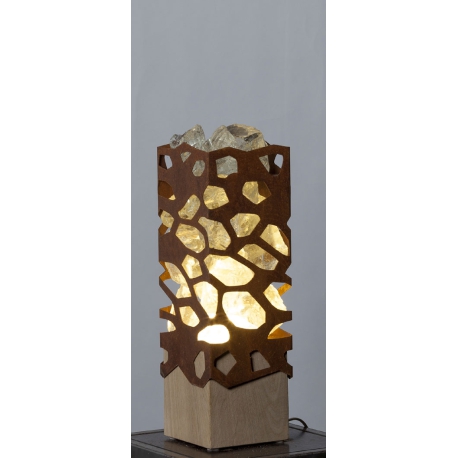 Indoor Column Light - "lightgreen Z1 small" - modern interior ornament