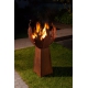 Fireplace - "Base Plate 60x60cm" - Modern Outdoor Ornament