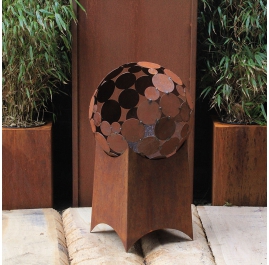 Fireplace - "Base Plate 60x60cm" - Modern Outdoor Ornament