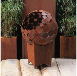 Fireplace - "Base Plate 60x60cm" - Modern Outdoor Ornament