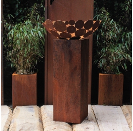 Fireplace - "Base Plate 60x60cm" - Modern Outdoor Ornament