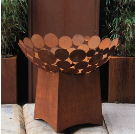 Fireplace - "Base Plate 60x60cm" - Modern Outdoor Ornament