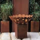 Fireplace - "Base Plate 60x60cm" - Modern Outdoor Ornament