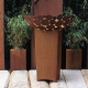 Fireplace - "Base Plate 60x60cm" - Modern Outdoor Ornament