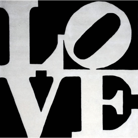 Robert Indiana Chosen Love Rug 1995