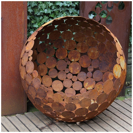 Fireplace - "Base Plate 60x60cm" - Modern Outdoor Ornament