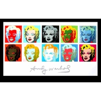 Ten Marilyns II - Warhol, Andy - color offset (with seal) - 140 x 80 cm