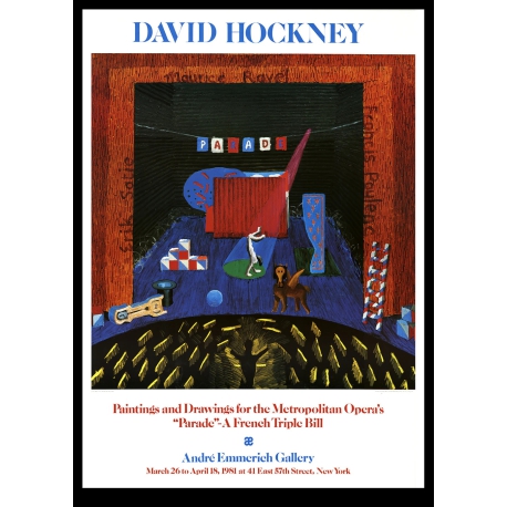 Hockney, David - Paintings and Drawings for the Metropolitan Opera’s “Parade” 1981