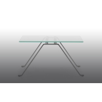 Modern Glas Table "Girsberger Model 1600 Sidetable glass"