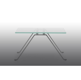 Modern Glas Table "Girsberger Model 1600 Sidetable glass"