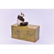 Ceramic panda bear urn, handcrafted ceramic urn