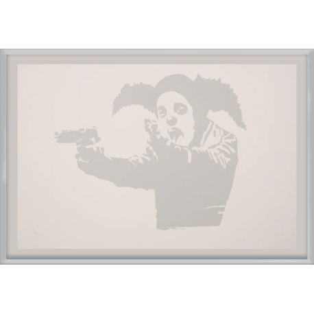 Banksy - Green Clown Skateboards / Document - Screen print, certified and limited