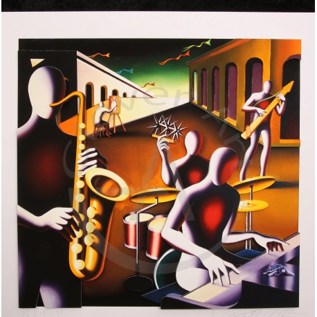 Kostabi, Mark  - Metaphysical Harmony - 3D-construction - hand signed